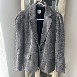 Gray tweed blazer